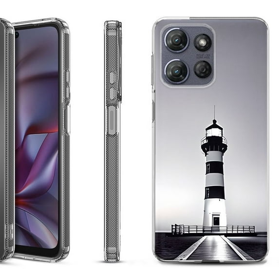 Shockproof Protective Phone Case for Motorola Moto G 5G 2025, by OneToughShield - Lighthouse