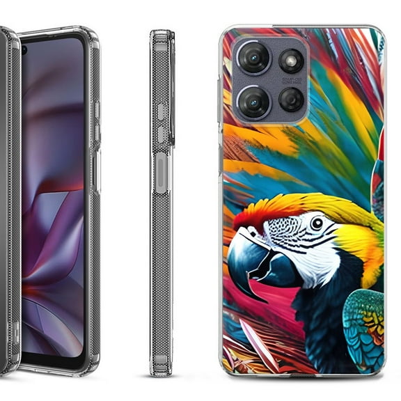 Shockproof Protective Phone Case for Motorola Moto G 5G 2025, by OneToughShield - Macaw