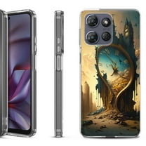 Shockproof Protective Phone Case for Motorola Moto G 5G 2025, by OneToughShield - Melting Clock