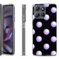 thumbnail image 1 of Shockproof Protective Phone Case for Motorola Moto G 5G 2025, by OneToughShield - Polka Dot / Purple, 1 of 5