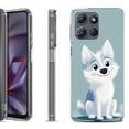 thumbnail image 1 of Shockproof Protective Phone Case for Motorola Moto G 5G 2025, by OneToughShield - Puppy Charm, 1 of 5