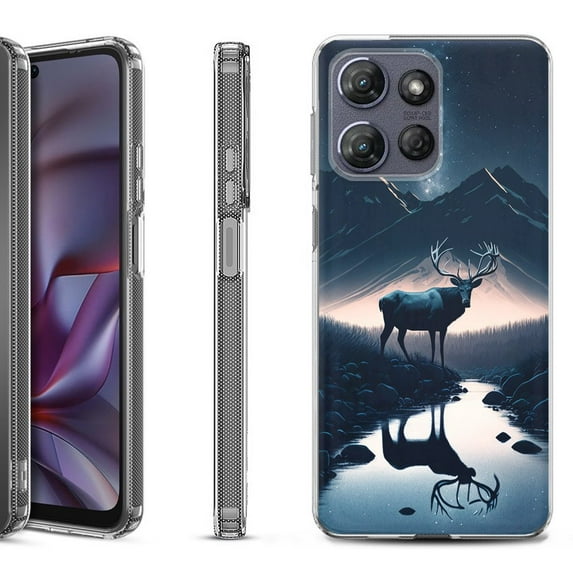 Shockproof Protective Phone Case for Motorola Moto G 5G 2025, by OneToughShield - River Elk