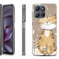 thumbnail image 1 of Shockproof Protective Phone Case for Motorola Moto G 5G 2025, by OneToughShield - Smiling Cat, 1 of 5