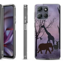 Shockproof Protective Phone Case for Motorola Moto G 5G 2025, by OneToughShield - Twilight Safari