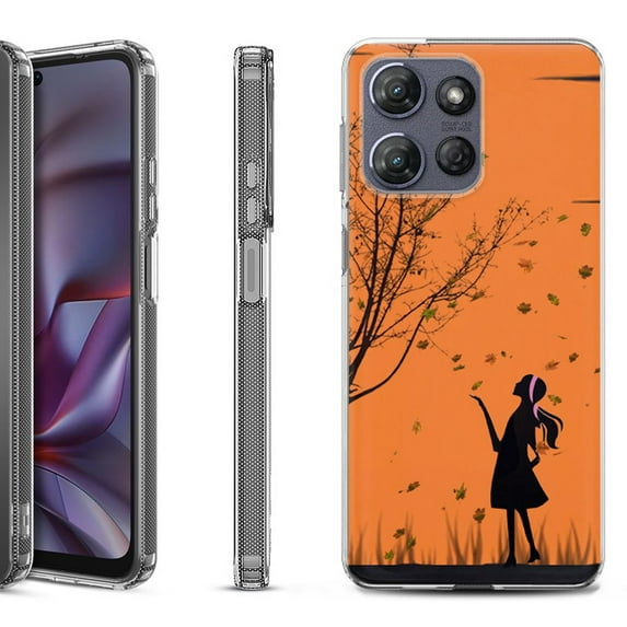 Shockproof Protective Phone Case for Motorola Moto G Play 2026, by OneToughShield - Autumn Leaf