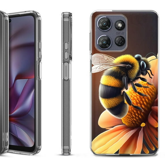 Shockproof Protective Phone Case for Motorola Moto G Play 2026, by OneToughShield - Bee