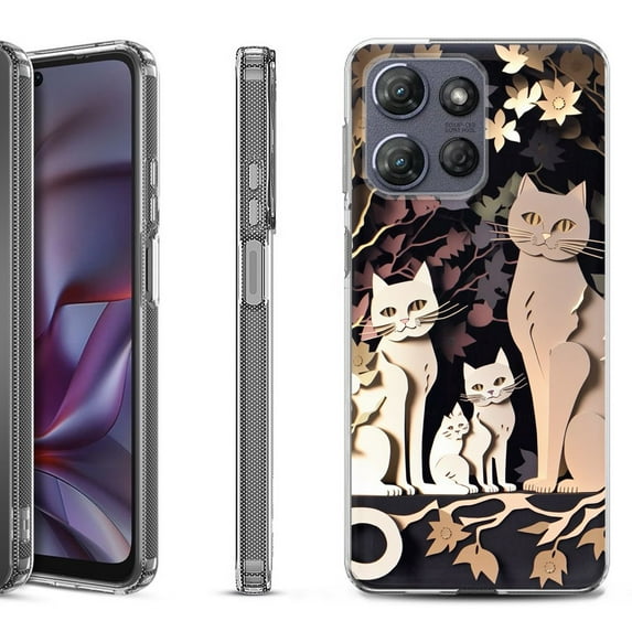 Shockproof Protective Phone Case for Motorola Moto G Play 2026, by OneToughShield - Cat Craft