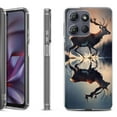 thumbnail image 1 of Shockproof Protective Phone Case for Motorola Moto G Play 2026, by OneToughShield - Deer Running, 1 of 5