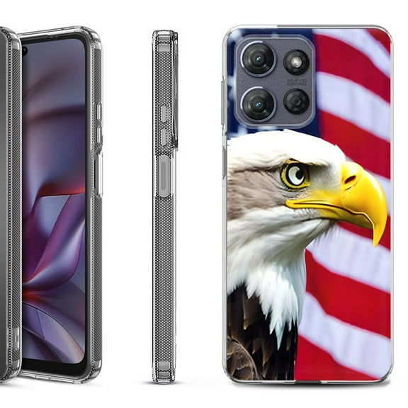 Shockproof Protective Phone Case for Motorola Moto G Play 2026, by OneToughShield - Eagle