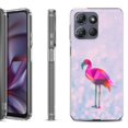 thumbnail image 1 of Shockproof Protective Phone Case for Motorola Moto G Play 2026, by OneToughShield - Flamingo / Polygon, 1 of 5