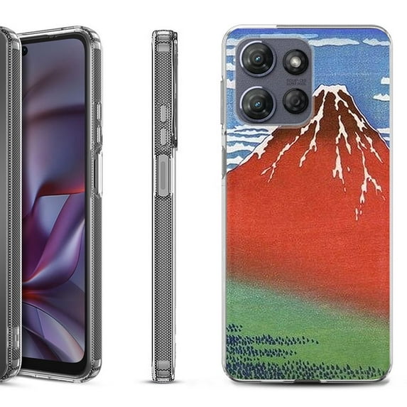 Shockproof Protective Phone Case for Motorola Moto G Play 2026, by OneToughShield - Fuji Morning