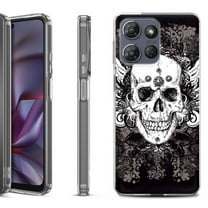 Shockproof Protective Phone Case for Motorola Moto G Play 2026, by OneToughShield - Grunge Skull