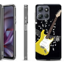 Shockproof Protective Phone Case for Motorola Moto G Play 2026, by OneToughShield - Guitar Yellow