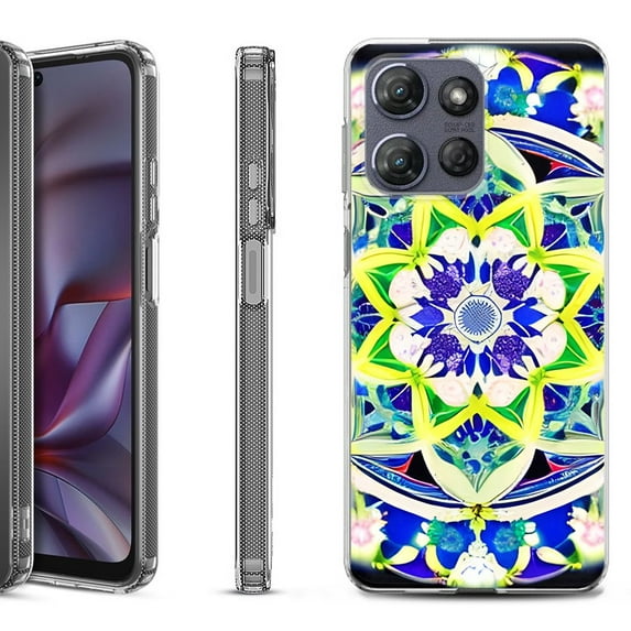 Shockproof Protective Phone Case for Motorola Moto G Play 2026, by OneToughShield - Mandalas Color