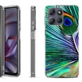 thumbnail image 1 of Shockproof Protective Phone Case for Motorola Moto G Play 2026, by OneToughShield - Peacock Feather, 1 of 5