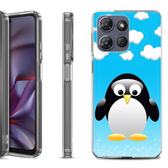 Shockproof Protective Phone Case for Motorola Moto G Play 2026, by OneToughShield - Penguin