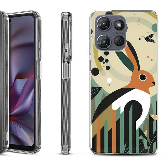 Shockproof Protective Phone Case for Motorola Moto G Play 2026, by OneToughShield - Rabbit