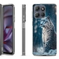 thumbnail image 1 of Shockproof Protective Phone Case for Motorola Moto G Play 2026, by OneToughShield - Snow Leopard, 1 of 5