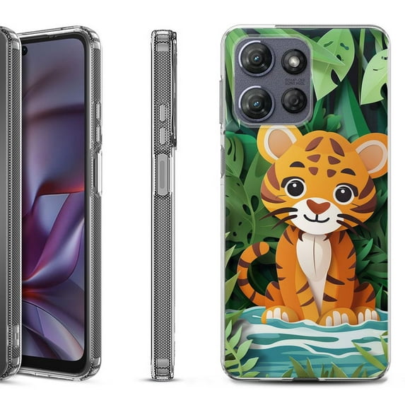 Shockproof Protective Phone Case for Motorola Moto G Play 2026, by OneToughShield - Tiger Craft