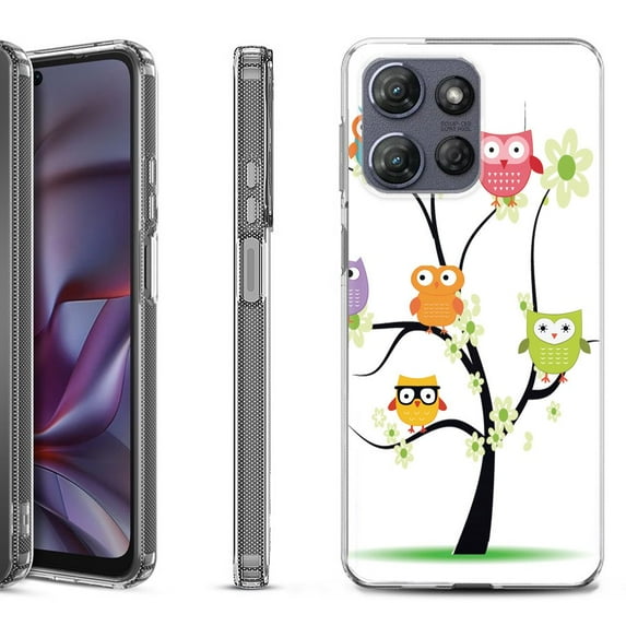 Shockproof Protective Phone Case for Motorola Moto G Play 2026, by OneToughShield - Tree Owl