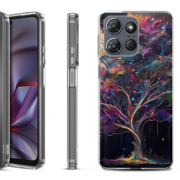 Shockproof Protective Phone Case for Motorola Moto G Play 2026, by OneToughShield - Tree of Life