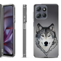 Shockproof Protective Phone Case for Motorola Moto G Play 2026, by OneToughShield - Wolf Face