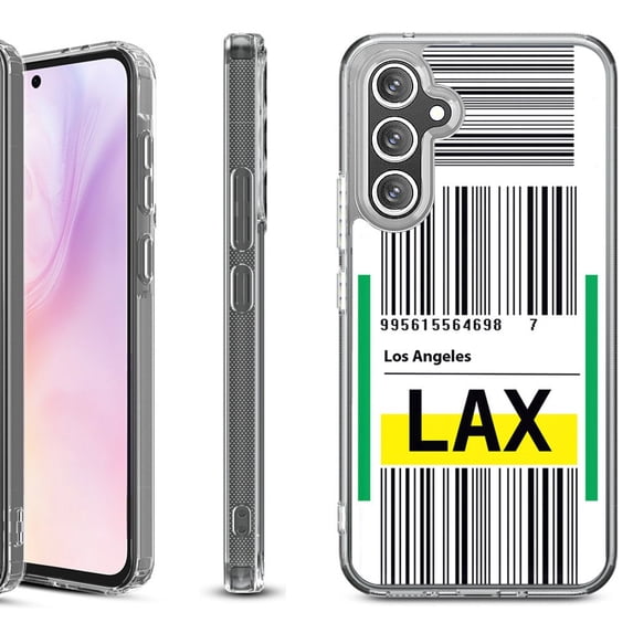 Shockproof Protective Phone Case for Samsung Galaxy A26 5G, by OneToughShield - Airport Tag / Los Angeles