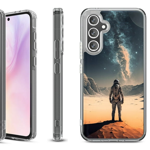 Shockproof Protective Phone Case for Samsung Galaxy A26 5G, by OneToughShield - Astronaut Milkyway