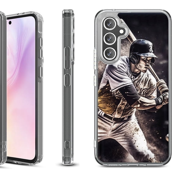 Shockproof Protective Phone Case for Samsung Galaxy A26 5G, by OneToughShield - Baseball Player