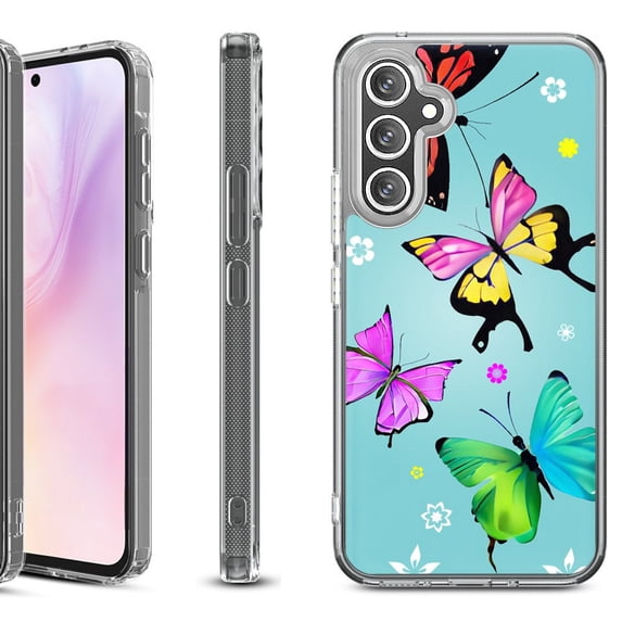 Shockproof Protective Phone Case for Samsung Galaxy A26 5G, by OneToughShield - Butterfly