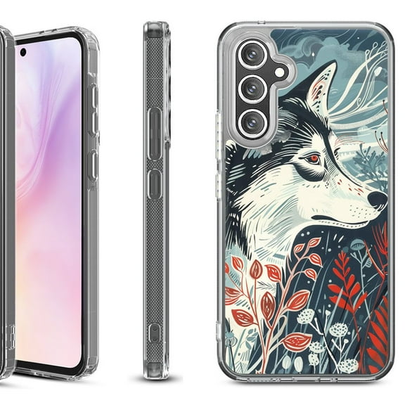 Shockproof Protective Phone Case for Samsung Galaxy A26 5G, by OneToughShield - Calm Husky