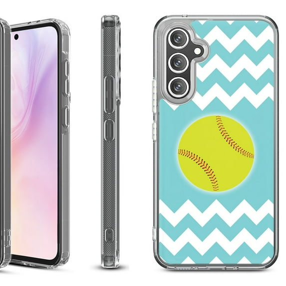 Shockproof Protective Phone Case for Samsung Galaxy A26 5G, by OneToughShield - Chevron/Softball