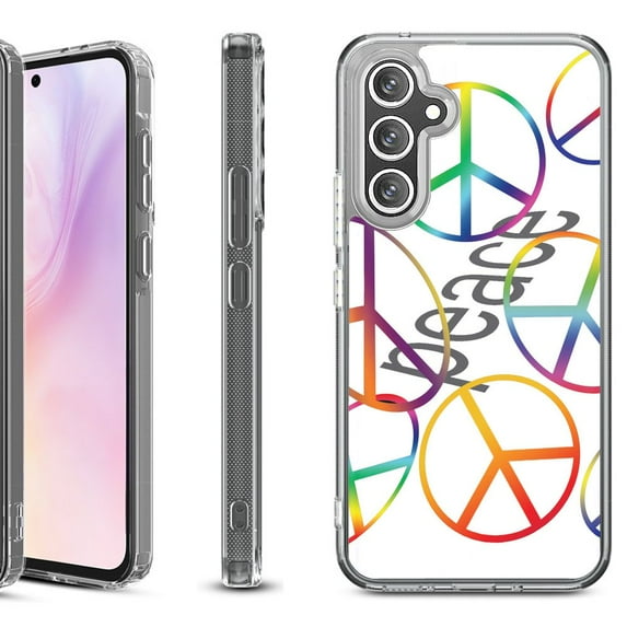 Shockproof Protective Phone Case for Samsung Galaxy A26 5G, by OneToughShield - Colorful Peace