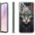 thumbnail image 1 of Shockproof Protective Phone Case for Samsung Galaxy A26 5G, by OneToughShield - Cyberpunk Cat, 1 of 4