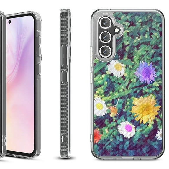 Shockproof Protective Phone Case for Samsung Galaxy A26 5G, by OneToughShield - Daisy Paint