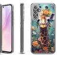 thumbnail image 1 of Shockproof Protective Phone Case for Samsung Galaxy A26 5G, by OneToughShield - Giraffe Flower, 1 of 4