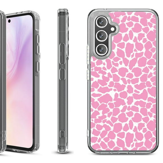 Shockproof Protective Phone Case for Samsung Galaxy A26 5G, by OneToughShield - Giraffe/Pink