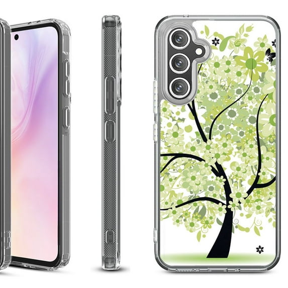 Shockproof Protective Phone Case for Samsung Galaxy A26 5G, by OneToughShield - Green Tree