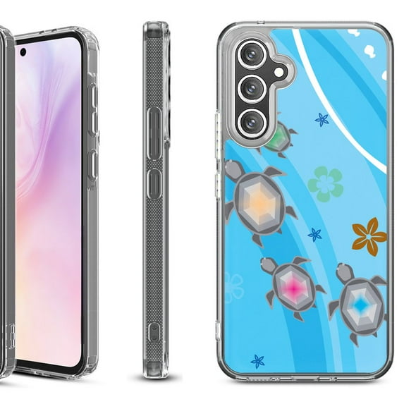 Shockproof Protective Phone Case for Samsung Galaxy A26 5G, by OneToughShield - Happy Turtle