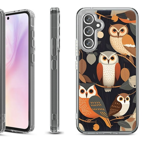 Shockproof Protective Phone Case for Samsung Galaxy A26 5G, by OneToughShield - Owl Mix