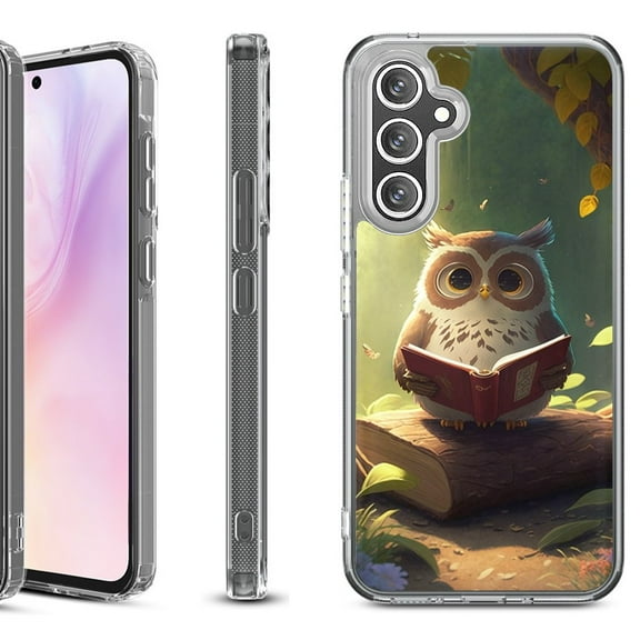 Shockproof Protective Phone Case for Samsung Galaxy A26 5G, by OneToughShield - Owl Reading