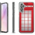 thumbnail image 1 of Shockproof Protective Phone Case for Samsung Galaxy A26 5G, by OneToughShield - Phone Booth Red, 1 of 4