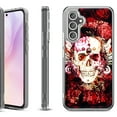 thumbnail image 1 of Shockproof Protective Phone Case for Samsung Galaxy A26 5G, by OneToughShield - Rose Skull, 1 of 4