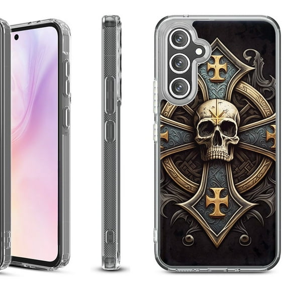 Shockproof Protective Phone Case for Samsung Galaxy A26 5G, by OneToughShield - Skull Art