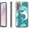 thumbnail image 1 of Shockproof Protective Phone Case for Samsung Galaxy A26 5G, by OneToughShield - Smiling Dolphin, 1 of 4