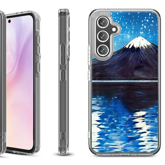 Shockproof Protective Phone Case for Samsung Galaxy A26 5G, by OneToughShield - Starry Night Fuji