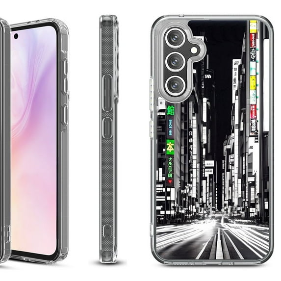 Shockproof Protective Phone Case for Samsung Galaxy A26 5G, by OneToughShield - Tokyo Night