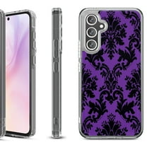 Shockproof Protective Phone Case for Samsung Galaxy A26 5G, by OneToughShield - Victorian Purple/Black