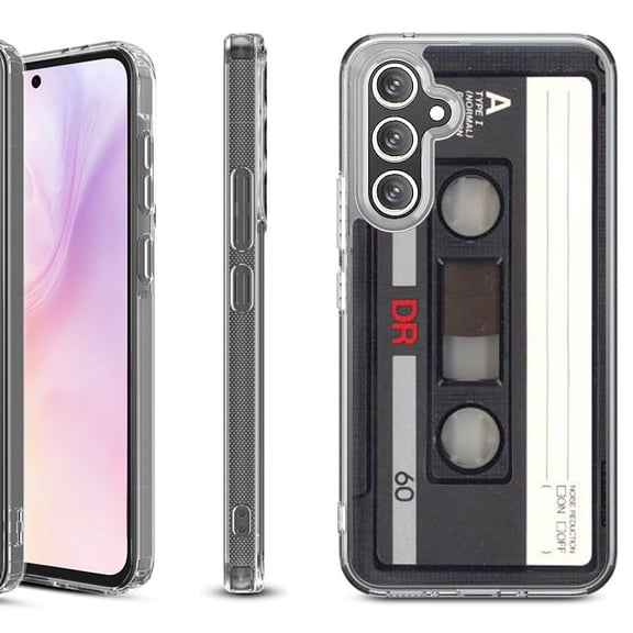 Shockproof Protective Phone Case for Samsung Galaxy A26 5G, by OneToughShield - Vintage Cassette