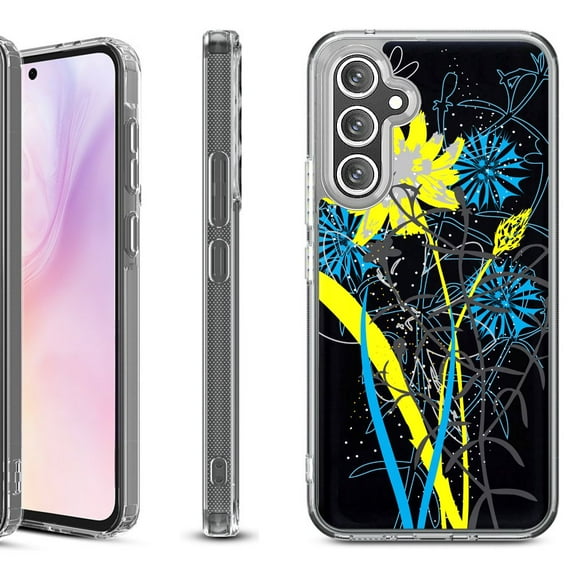 Shockproof Protective Phone Case for Samsung Galaxy A26 5G, by OneToughShield - Wild Flowers